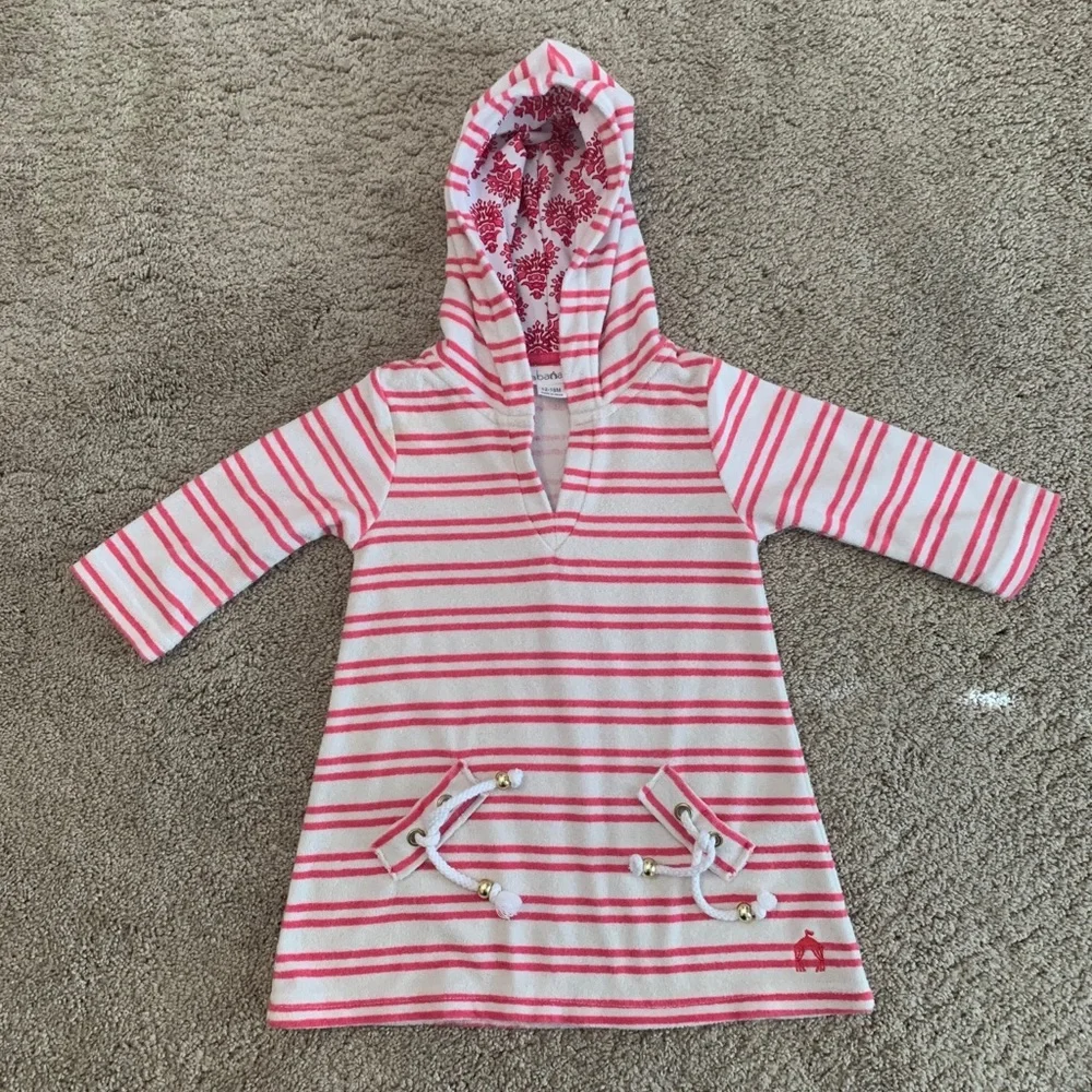 Toddler Hooded Swim Cover Sz 12-18 Months Very Good Condition